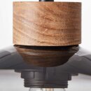 Brilliant Pendelleuchte Imagos Schwarz/Holz Ø28cm max. 25W E27 ohne Leuchtmittel kürzbar