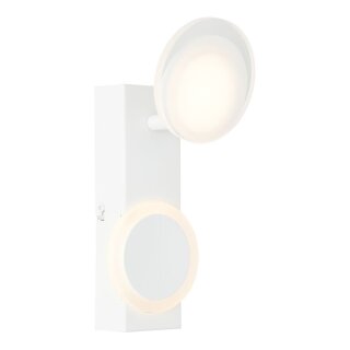 Brilliant LED Wandleuchte Spot Kimon Weiß 9,5W GU10 1200lm warmweiß 3