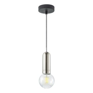 Paul Neuhaus Pendelleuchte Turn Me Schwarz/Eisen max. 60W E27 ohne Leuchtmittel kürzbar