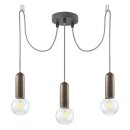 Paul Neuhaus Pendelleuchte Turn Me Schwarz/Rost max. 3 x...