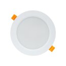 Spectrum LED Einbauleuchte Downlight DURE 3 Weiß rund Ø14,5cm IP54 12W 1500lm Tageslicht 6000K kaltweiß 110°