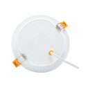 Spectrum LED Einbauleuchte Downlight DURE 3 Weiß rund Ø14,5cm IP54 12W 1500lm Tageslicht 6000K kaltweiß 110°