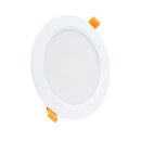 Spectrum LED Einbauleuchte Downlight DURE 3 Weiß rund Ø14,5cm IP54 12W 1500lm warmweiß 3000K 110°