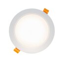 Spectrum LED Einbauleuchte Downlight DURE 3 Weiß rund Ø14,5cm IP54 12W 1500lm warmweiß 3000K 110°