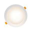 Spectrum LED Einbauleuchte Downlight DURE 3 Weiß rund Ø17cm IP54 18W 2200lm warmweiß 3000K 110°