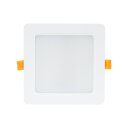 Spectrum LED Einbauleuchte Downlight DURE 3 Weiß eckig 14,5x14,5cm IP54 12W 1500lm Tageslicht 6000K kaltweiß 110°