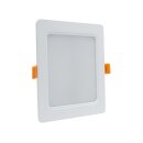 Spectrum LED Einbauleuchte Downlight DURE 3 Weiß eckig 14,5x14,5cm IP54 12W 1500lm Tageslicht 6000K kaltweiß 110°