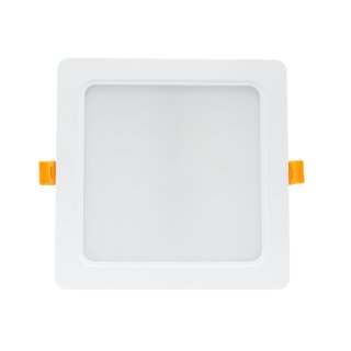 Spectrum LED Einbauleuchte Downlight DURE 3 Weiß eckig 17x17cm IP54 18W 2200lm Tageslicht 6000K kaltweiß 110°