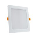 Spectrum LED Einbauleuchte Downlight DURE 3 Weiß eckig 17x17cm IP54 18W 2200lm Tageslicht 6000K kaltweiß 110°