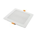 Spectrum LED Einbauleuchte Downlight DURE 3 Weiß eckig 17x17cm IP54 18W 2200lm Tageslicht 6000K kaltweiß 110°