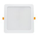 Spectrum LED Einbauleuchte Downlight DURE 3 Weiß eckig 22x22cm IP54 24W 2900lm Neutralweiß 4000K 110°