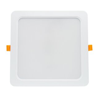 Spectrum LED Einbauleuchte Downlight DURE 3 Weiß eckig 22x22cm IP54 24W 2900lm warmweiß 3000K 110°
