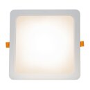 Spectrum LED Einbauleuchte Downlight DURE 3 Weiß eckig 22x22cm IP54 24W 2900lm warmweiß 3000K 110°