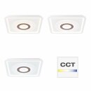 Brilliant LED Deckenleuchte Jarev 51cm quadratisch Weiß 55W 6600lm CCT 3000K-6000K dimmbar Fernbedienung