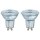 2 x Bellalux LED PAR16 Glas Reflektor 3,6W = 50W GU10 350lm warmweiß 2700K 36°