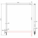 LED Tischleuchte Anbauleuchte Linus Weiß Up & Down 80W Neutralweiß 4000K UGR<6 Dimmbar + Bewegungssensor + Tageslichtsensor