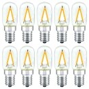 10 x LED Filament Leuchtmittel Röhre T22x60 1,5W E14...