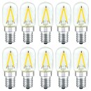 10 x LED Filament Leuchtmittel Röhre T22x55 1,5W E14...