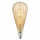 LeuchtenDirekt LED Filament Leuchtmittel Vintage A125 6W = 35W E27 Gold 400lm warmweiß 2700K dimmbar