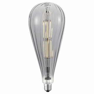LED Filament Leuchtmittel Vintage A125 6W = 32W E27 Rauchglas 350lm warmweiß 2700K 330° DIMMBAR