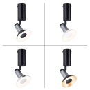 Paulmann Wandlampe Deckenleuchte Spot Runa Schwarz max. 20W GU10 schwenkbar