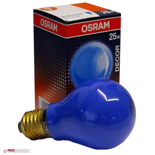 Osram Glühbirne 25W BLAU E27 25 Watt Glühlampe Glühbirnen Glühlampen