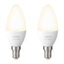 2 x Philips LED Kerze Hue White 5,5W = 40W E14 matt 470lm...