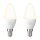 2 x Philips LED Kerze Hue White 5,5W = 40W E14 matt 470lm warmweiß 2700K Dimmbar App Google Alexa Bluetooth ZigBee