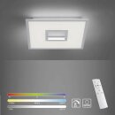 LeuchtenDirekt LED Deckenleuchte Weiß 45cm 31W 2200lm CCT 2700K-5000K Dimmbar RGB Backlight Fernbedienung
