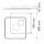 Wofi LED Deckenleuchte Akon Weiß 48x48cm 43,5W 3500lm 2700K-5500K CCT Dimmbar mit Fernbedienung