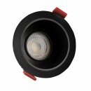 Spectrum Einbauleuchte Downlight Fiale Comfort Schwarz Ø8,5cm max. 10W GU10 ohne Leuchtmittel