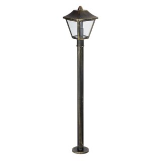 Osram Außenstehleuchte Endura Classic Tradition 100cm Schwarz/Gold IP44 max. 60W E27 ohne Leuchtmittel