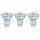 3 x Osram LED Leuchtmittel PAR16 Glas Reflektor 2,6W = 35W GU10 230lm warmweiß 2700K 36°