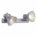 Paul Neuhaus Wandleuchte Deckenlampe Samia Industrie Eisen max. 2 x 25W E27 ohne Leuchtmittel schwenkbar