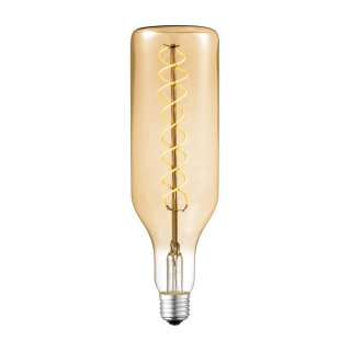 LED Spiral Filament Leuchtmittel Ø75mm 4W = 26W E27 Gold 270lm warmweiß 2700K 330° DIMMBAR
