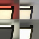 Paul Neuhaus LED Aufbau-Panel 100x25cm Mario Schwarz 29W 3700lm RGB CCT Fernbedienung