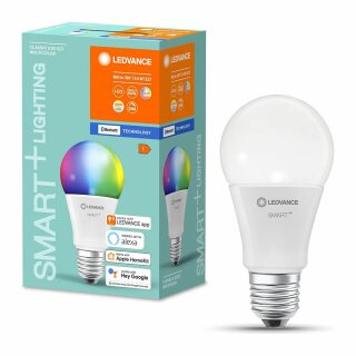 Ledvance LED Smart+ Birne A60 8,5W = 60W E27 matt 806lm RGBW 2700K-6500K Dimmbar App Google Alexa Apple HomeKit Bluetooth