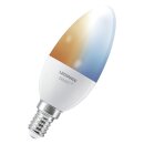 Ledvance LED Smart+ Kerze 4,9W = 40W E14 matt 470lm Tunable White 2700K-6000K Dimmbar App Google Alexa Bluetooth