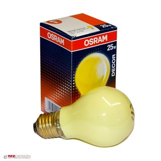 Osram Glühbirne 25W GELB E27 25 Watt Glühlampe Glühbirnen Glühlampen
