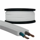 1m Illu-Flachbandkabel H05RNH2-F 2x1,5mm² Weiß