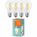 4 x Ledvance LED Smart+ Filament A60 Birne 6W = 60W E27...