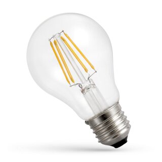 Spectrum LED Filament Leuchtmittel A60 Birne 5,5W = 60W E27 klar 710lm warmweiß 2700K DIMMBAR