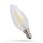 Spectrum LED Filament Leuchtmittel C35 Kerze 5,5W E14 klar 800lm warmweiß 2700K DIMMBAR