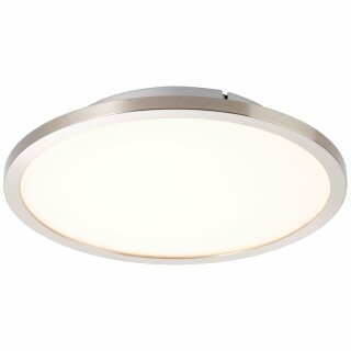 Brilliant LED Deckenleuchte Aufbaupanel Ceres Eisen Ø25cm 10W 1000 lm warmweiß 3000K