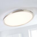 Brilliant LED Deckenleuchte Aufbaupanel Ceres Eisen Ø25cm 10W 1000 lm warmweiß 3000K