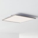 Brilliant LED Deckenleuchte Aufbaupanel 45x45cm Ceres Eisen 30W 3000lm warmweiß 3000K EasyDim Schalter dimmbar