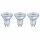 3 x Osram LED Leuchtmittel PAR16 Glas Reflektor 4,3W = 50W GU10 350lm warmweiß 2700K 36°