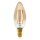 Eglo LED Filament Leuchtmittel Kerze C35 4W = 28W E14 Gold 300lm extra warmweiß 1700K DIMMBAR