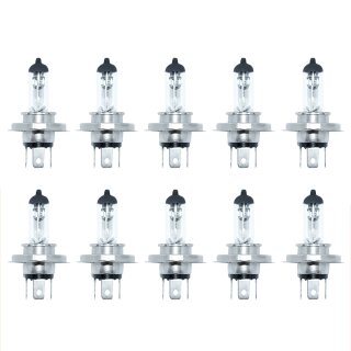 10 x H4 12V P43T 55W Scheinwerferlampe