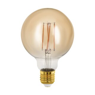 Eglo LED Filament Leuchtmittel Globe G95 4W = 28W E27 Gold 300lm extra warmweiß 1700K DIMMBAR